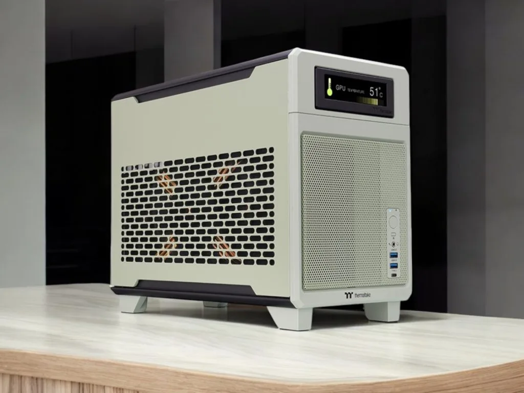 Обзор Thermaltake TR100 SFF: На что стоит обратить внимание. Современный корпус для компьютера с уникальным дизайном и усовершенствованными системами охлаждения, имеющий дисплей температуры GPU.