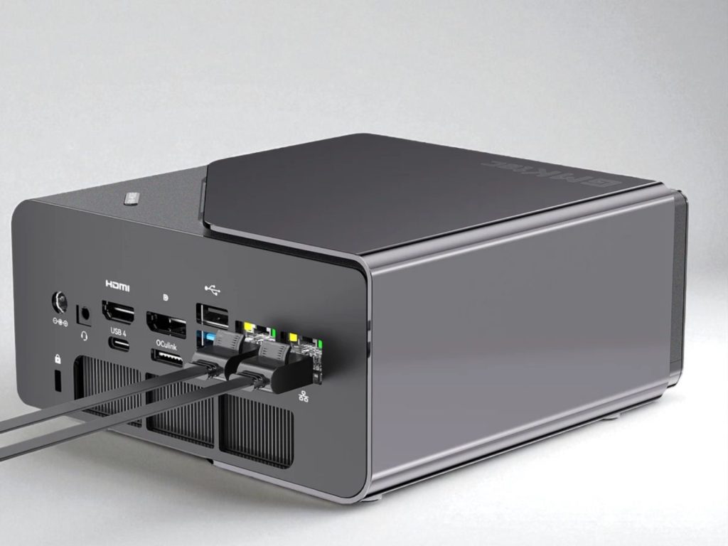 GMKtec K12. Современный внешний корпус для графического процессора с портами HDMI, USB, OCuLink и Ethernet